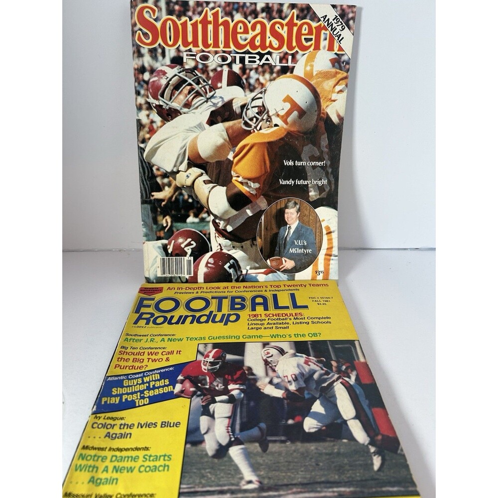 Vintage College Football Magazines Lot Southeastern Football 1979